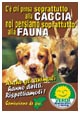 il poster sulla caccia e animali